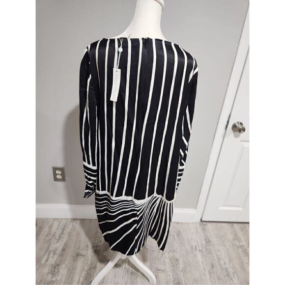 TRINA TURK Decor Black and White Mini Dress Size 12 NWT - Picture 5 of 6